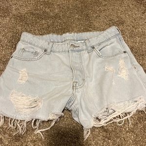 H&M denim shorts. Never warn